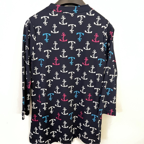 Escapada Navy Anchor Print Tunic - Picture 7 of 7